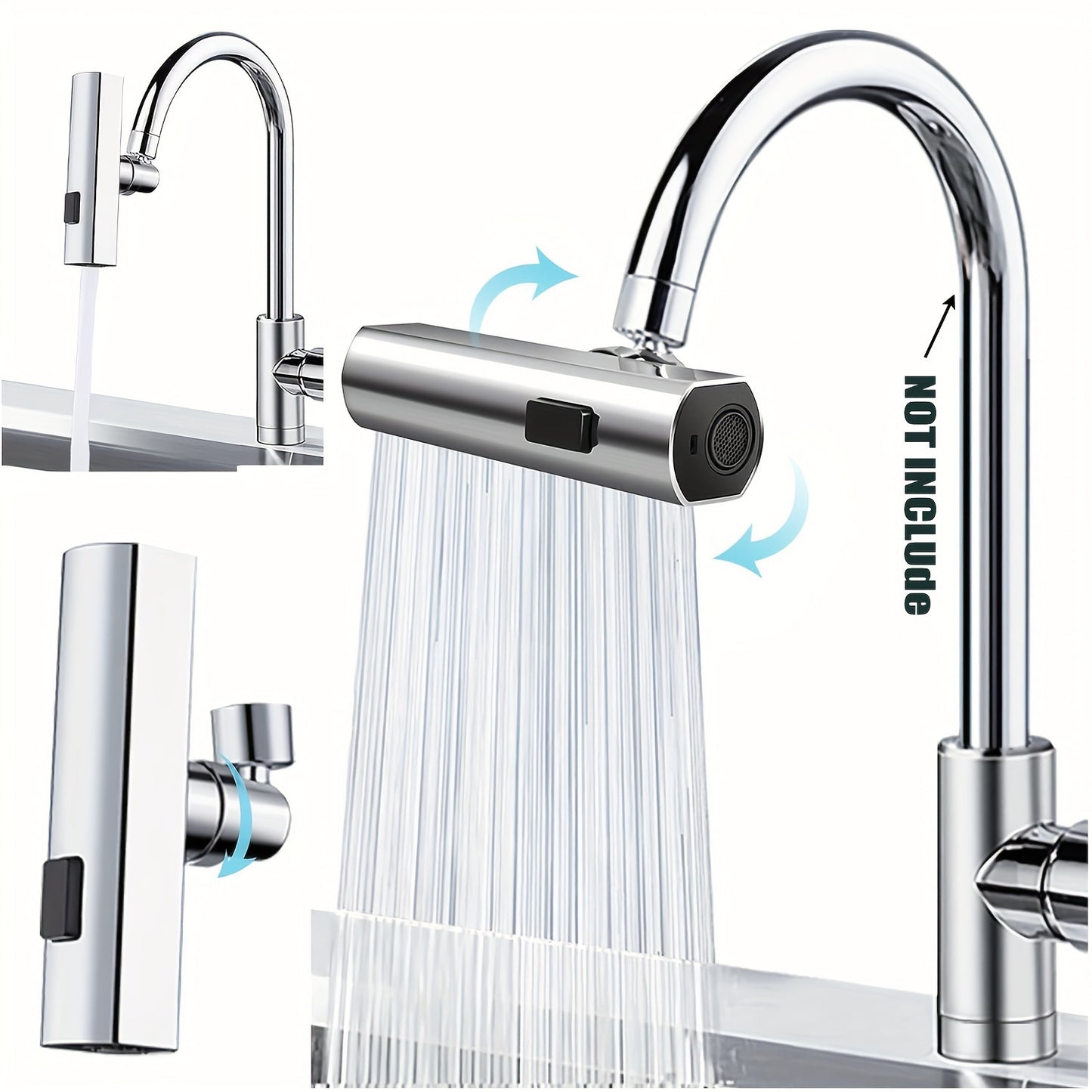 3 in 1 Large-Scale 360° Waterfall Faucet