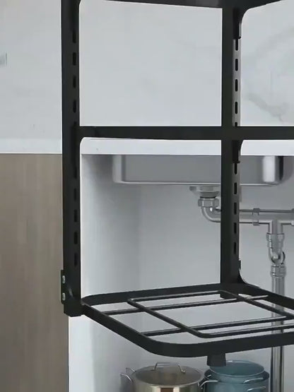 Pan Organizer Rack for Kitchen Cabinet and Counter